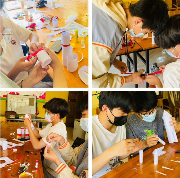 物理判析社师生动手造“火箭” 共筑航天梦